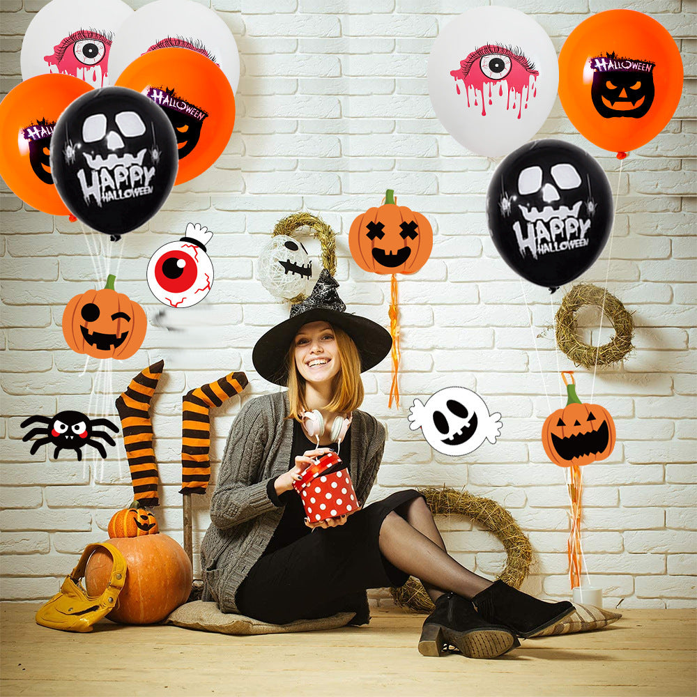 Halloween Pumpkin Emoji Latex Balloons – Festive Party Decorations - SKY SUPPLYIFY