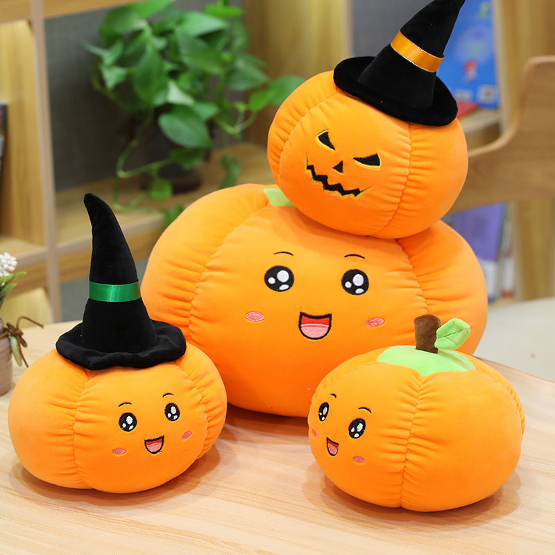 Halloween Pumpkin Plush Toy – Soft & Adorable Fall Doll for Halloween Decor and Gifts