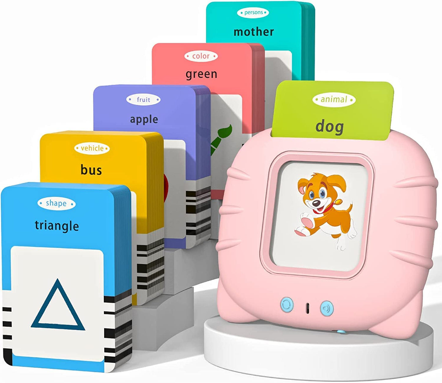 Talking Cards for Toddlers, Speech Therapy Toys Autism Toys, ABC 123 Sight Words Etc, Educational Learning Interactive Toys with Giftable Package (510-blue (New ABC+123+ 3 Songs))
