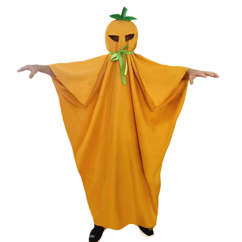 Children's Halloween Costume Pumpkin Cloak - SKY SUPPLYIFY