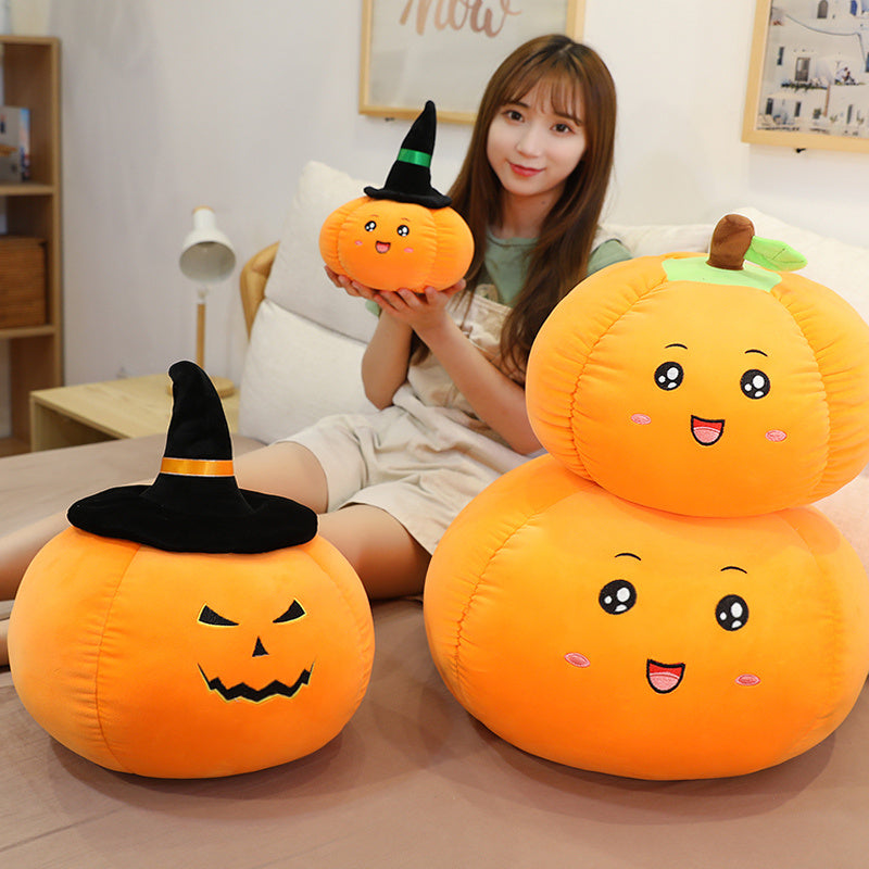 Halloween Pumpkin Plush Toy – Soft & Adorable Fall Doll for Halloween Decor and Gifts