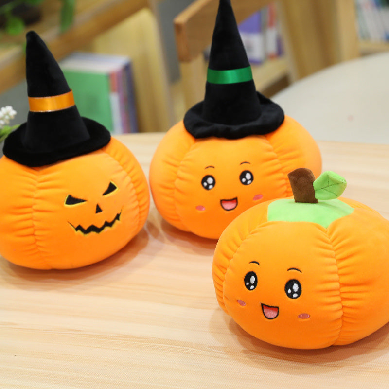Halloween Pumpkin Plush Toy – Soft & Adorable Fall Doll for Halloween Decor and Gifts