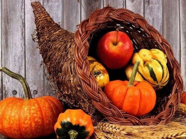Pumpkin horn | Diamond embroidery kit - SKY SUPPLYIFY 