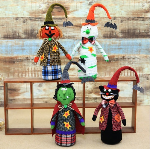 Halloween Creative Pumpkin Witch Doll – Unique Spooky Holiday Decoration - SKY SUPPLYIFY 