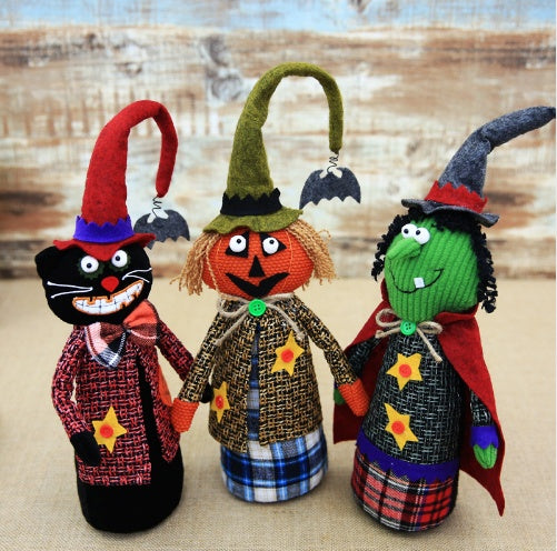 Halloween Creative Pumpkin Witch Doll – Unique Spooky Holiday Decoration - SKY SUPPLYIFY 