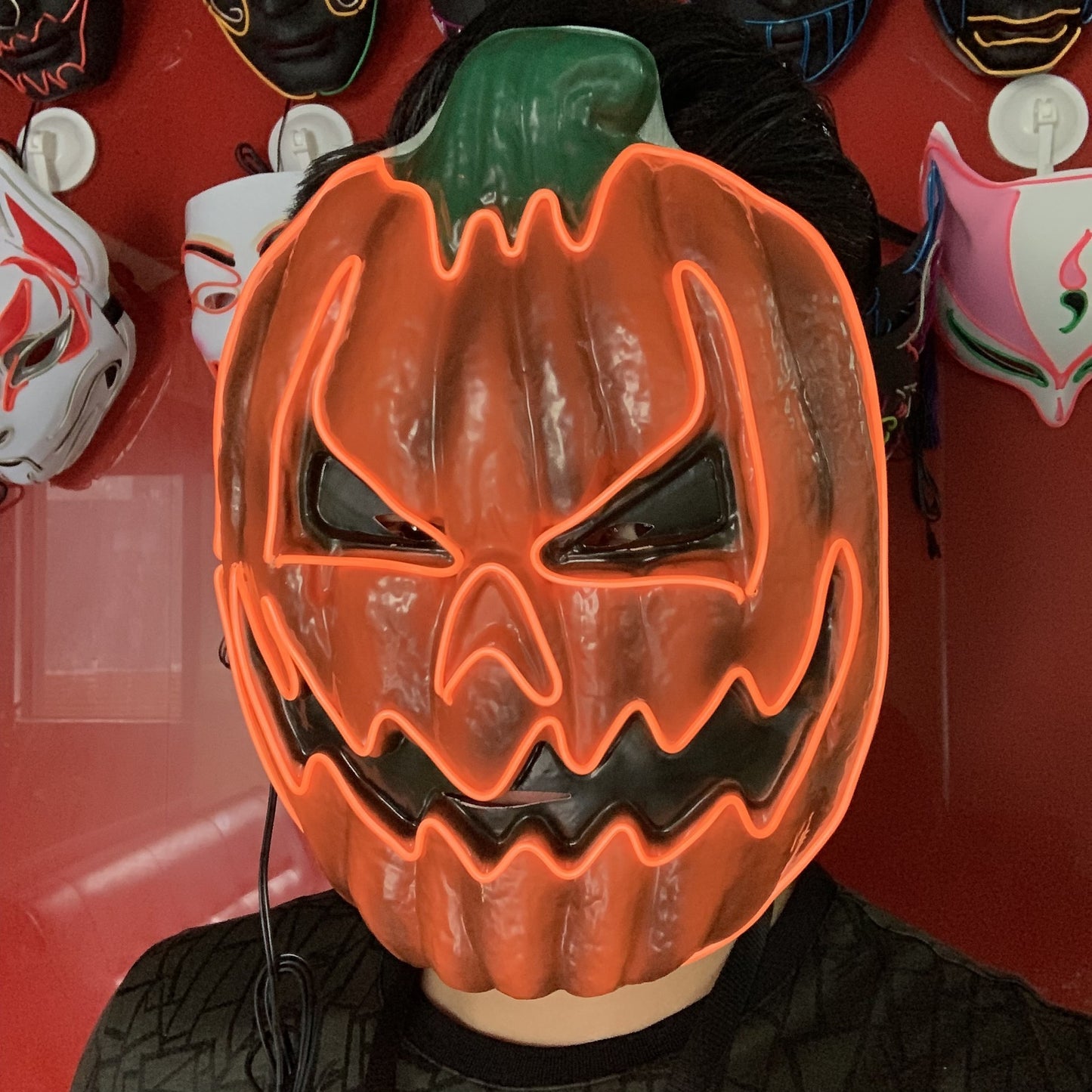 Pumpkin LED Purge Halloween Mask - SKY SUPPLYIFY 