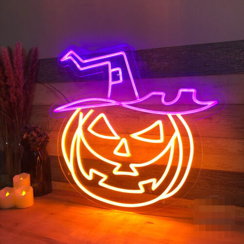 Neon Halloween Decorative Pumpkin Headlight - SKY SUPPLYIFY 