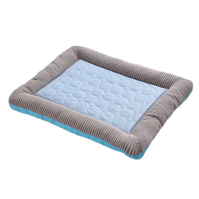 Premium Ice Silk Pet Cooling Pad – Soft, Breathable Summer Bed for Dogs, Cats, Puppies & Kittens – Cool Comfort Mat in Blue - SKY SUPPLYIFY 