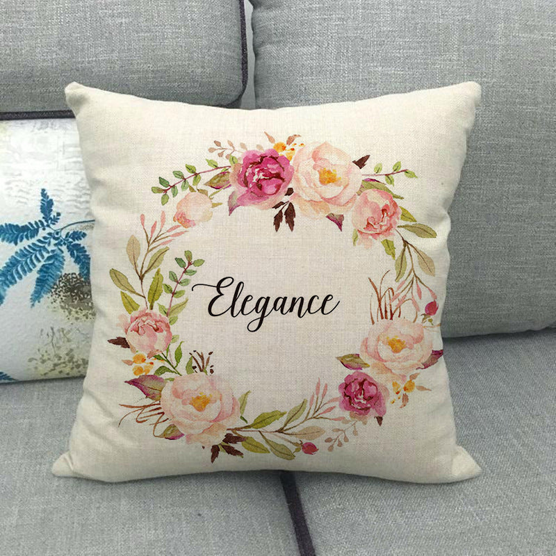 Painted pumpkin linen pillowcase - SKY SUPPLYIFY 