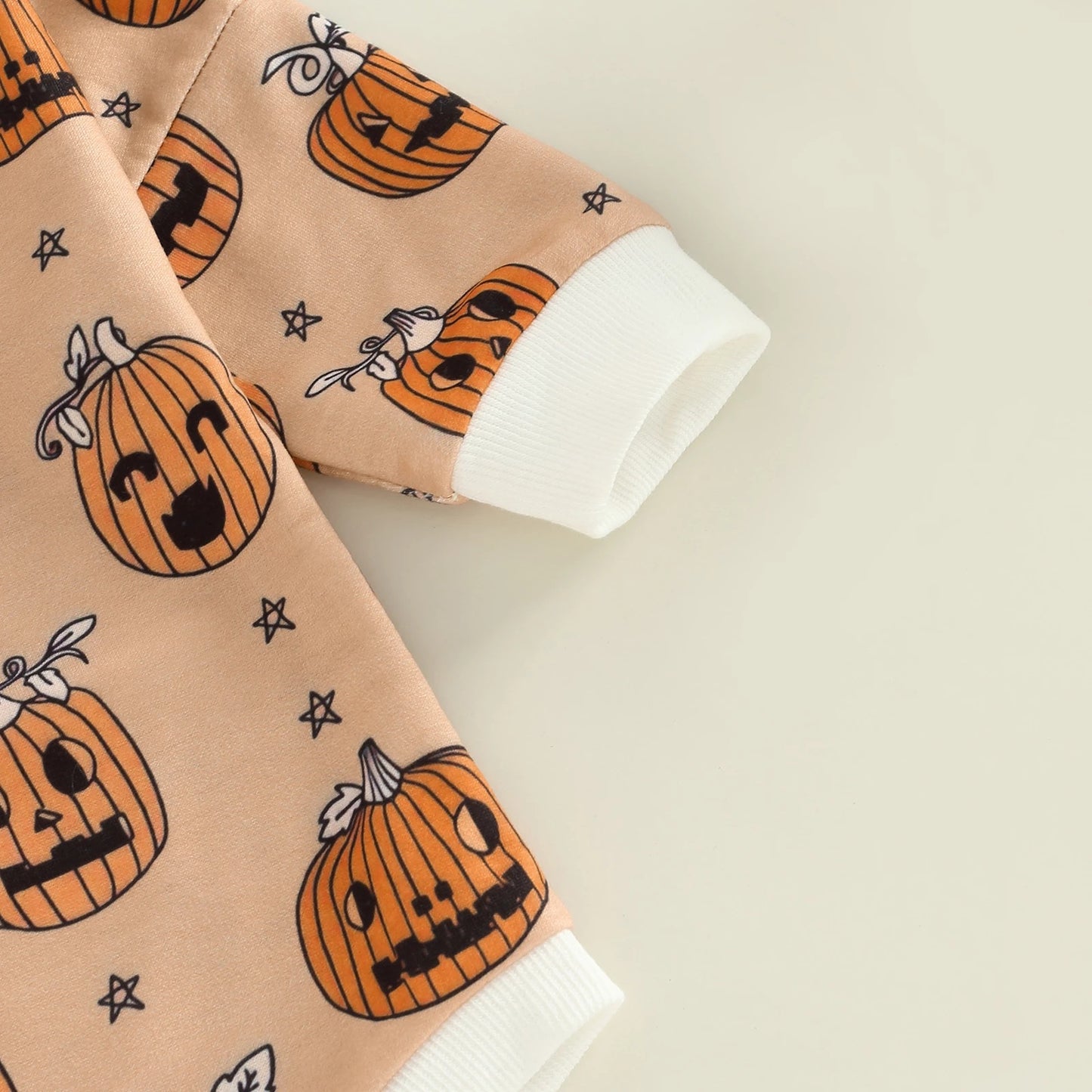Baby Halloween Pumpkin Romper – Cute Fall Bodysuit with Pumpkin Print - SKY SUPPLYIFY 