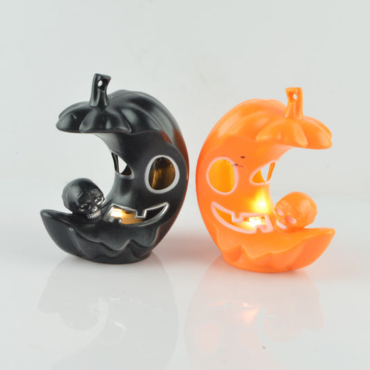 Halloween Decorative Pumpkin Moonlight Lamp – Spooky Ambient Light for Fall & Halloween Decor - SKY SUPPLYIFY 