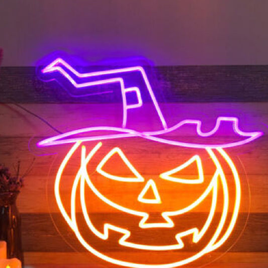 Neon Halloween Decorative Pumpkin Headlight - SKY SUPPLYIFY 