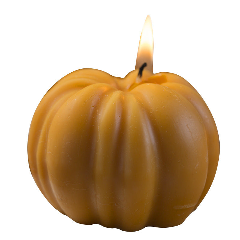 Halloween Fake Pumpkin Candle – Flameless LED Light, Fall Decor & Trick-or-Treat Gift - SKY SUPPLYIFY 