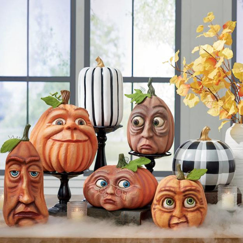 6-Piece Halloween Pumpkin Decoration Set – Perfect for Venue Layouts, Bar Decor, Garden & Outdoor Halloween Props - SKY SUPPLYIFY 