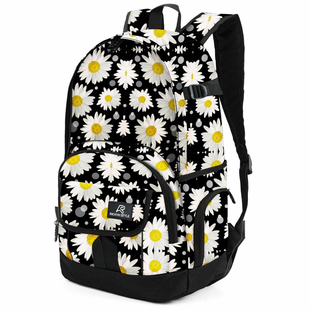 rickyh style School Backpack Travel Bag for Men & Women Lightweight College Back Pack with Laptop Compartmen