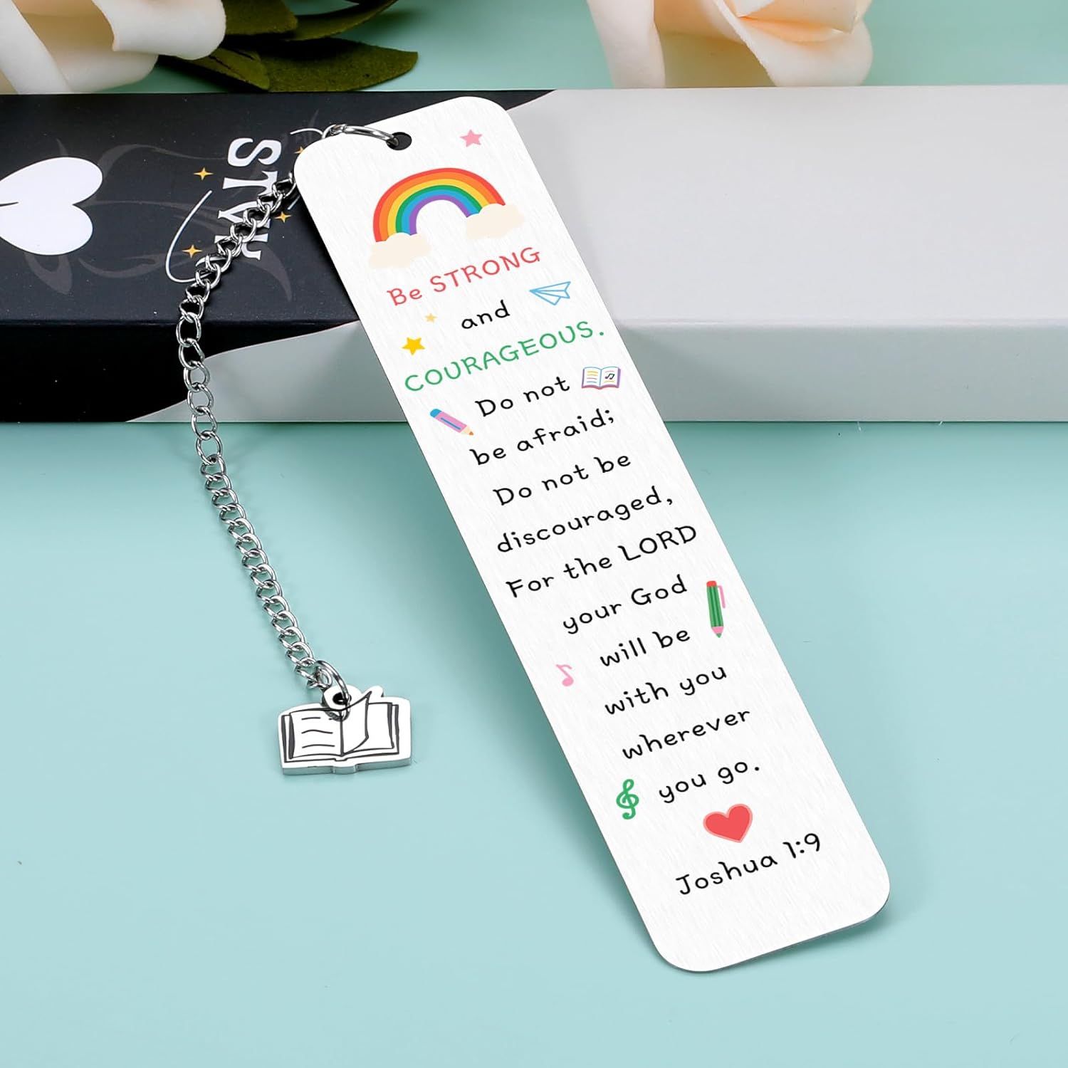 College Essentials for Teen Girls Boys, Back to School Christian Bookmark for Kids, First Day of School Gifts for Students, Bible Verse Motivational Gifts for Son Daughter, Cool Birthday Stuff for Men