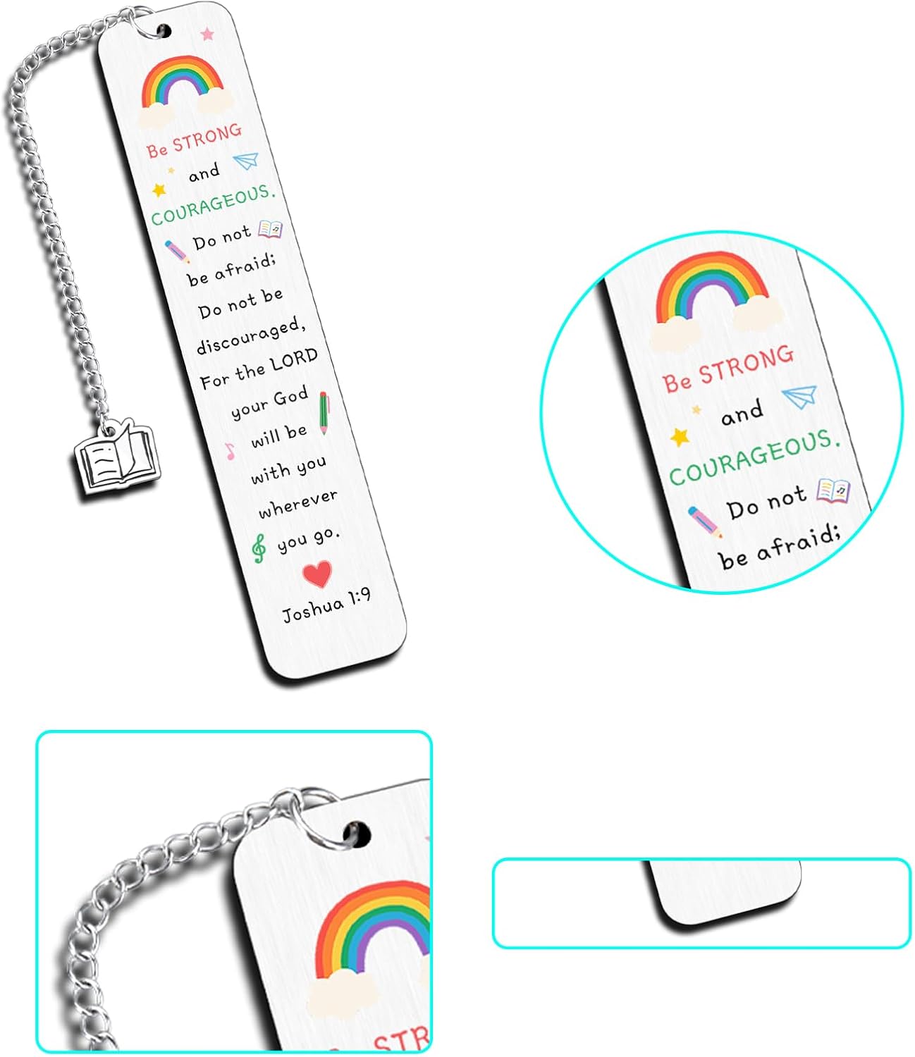 College Essentials for Teen Girls Boys, Back to School Christian Bookmark for Kids, First Day of School Gifts for Students, Bible Verse Motivational Gifts for Son Daughter, Cool Birthday Stuff for Men