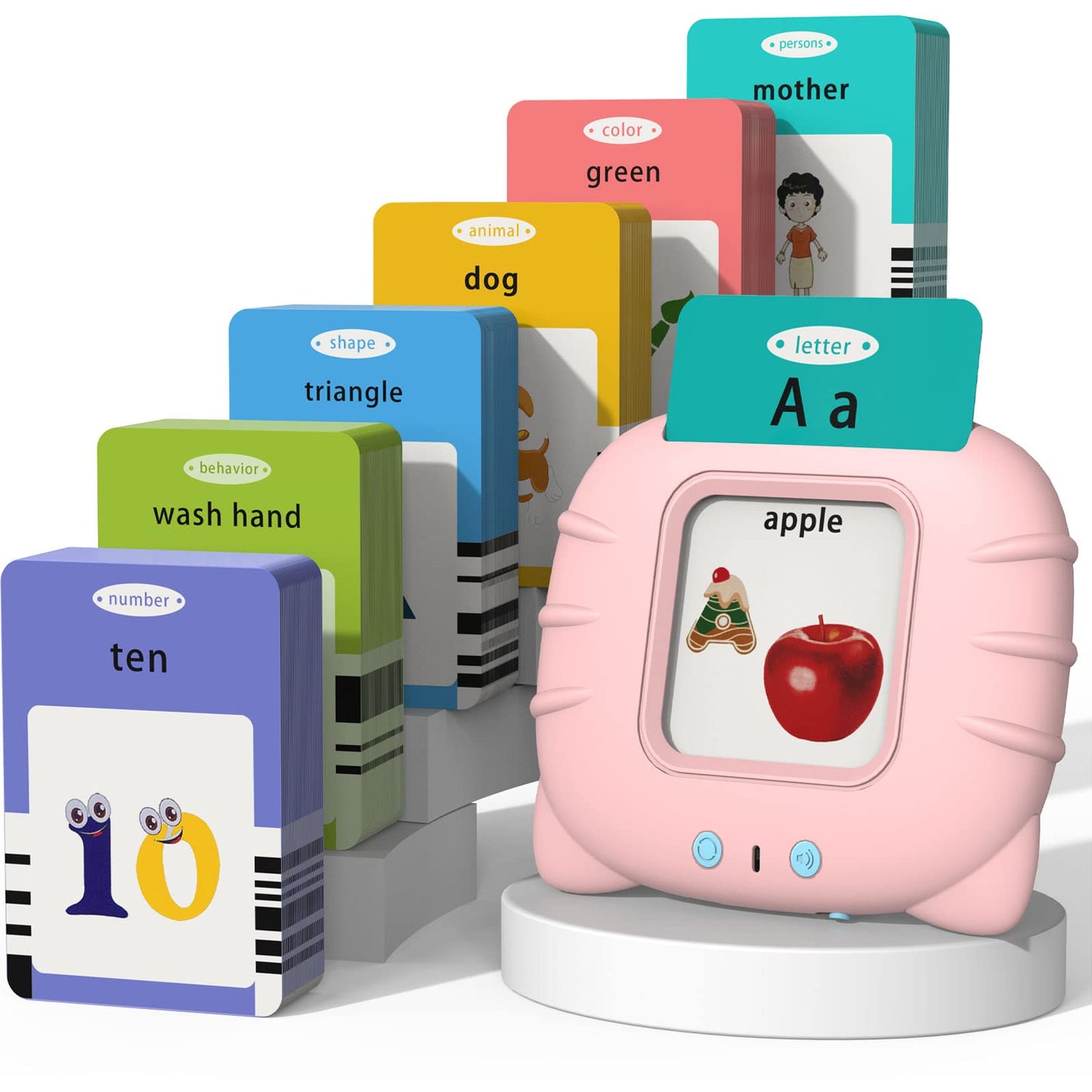 Talking Cards for Toddlers, Speech Therapy Toys Autism Toys, ABC 123 Sight Words Etc, Educational Learning Interactive Toys with Giftable Package (510-blue (New ABC+123+ 3 Songs))