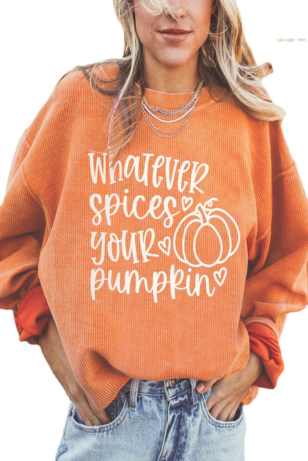 Women’s Fashion Halloween Sweater – Pumpkin Head Design Cozy Fall Pullover - SKY SUPPLYIFY 
