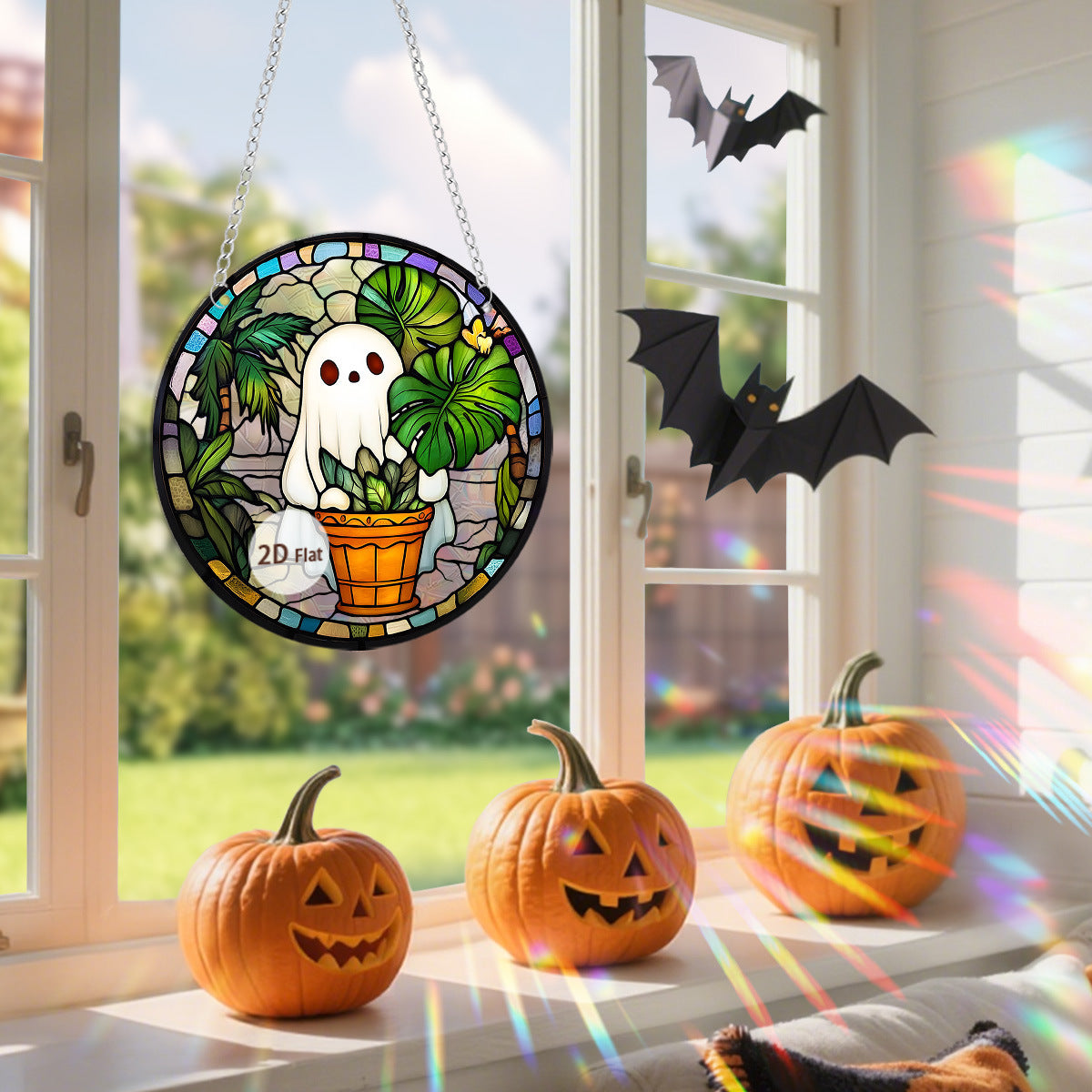 Halloween Pumpkin & Ghost Hanging Decoration – Spooky Fall Party Decor - SKY SUPPLYIFY 