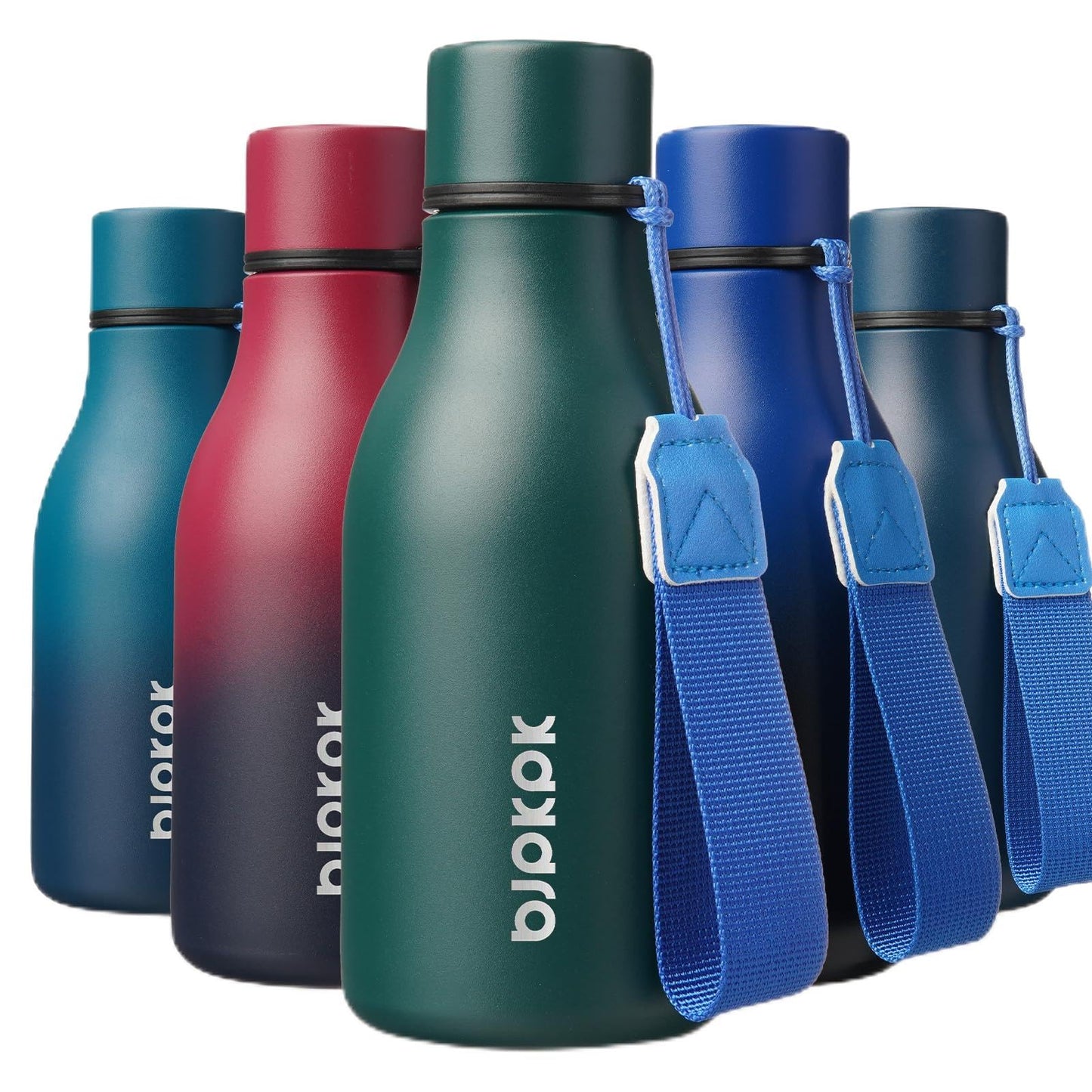 BJPKPK Insulated Water Bottles, 25 oz Stainless Steel Metal Water Bottle with Strap, BPA Free Leak Proof Thermos, Mugs, Flasks, Reusable Water Bottle for Sports & Travel, Lilac Elegance
