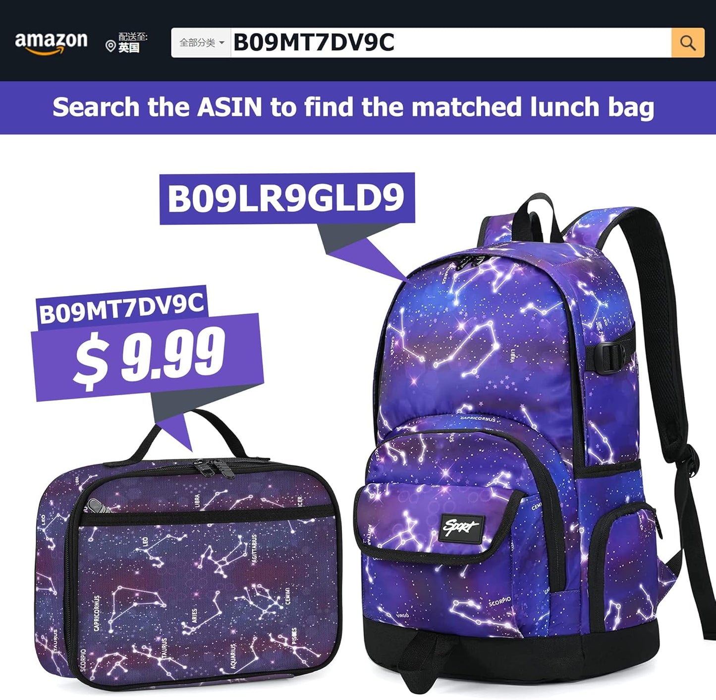 rickyh style School Backpack Travel Bag for Men & Women Lightweight College Back Pack with Laptop Compartmen