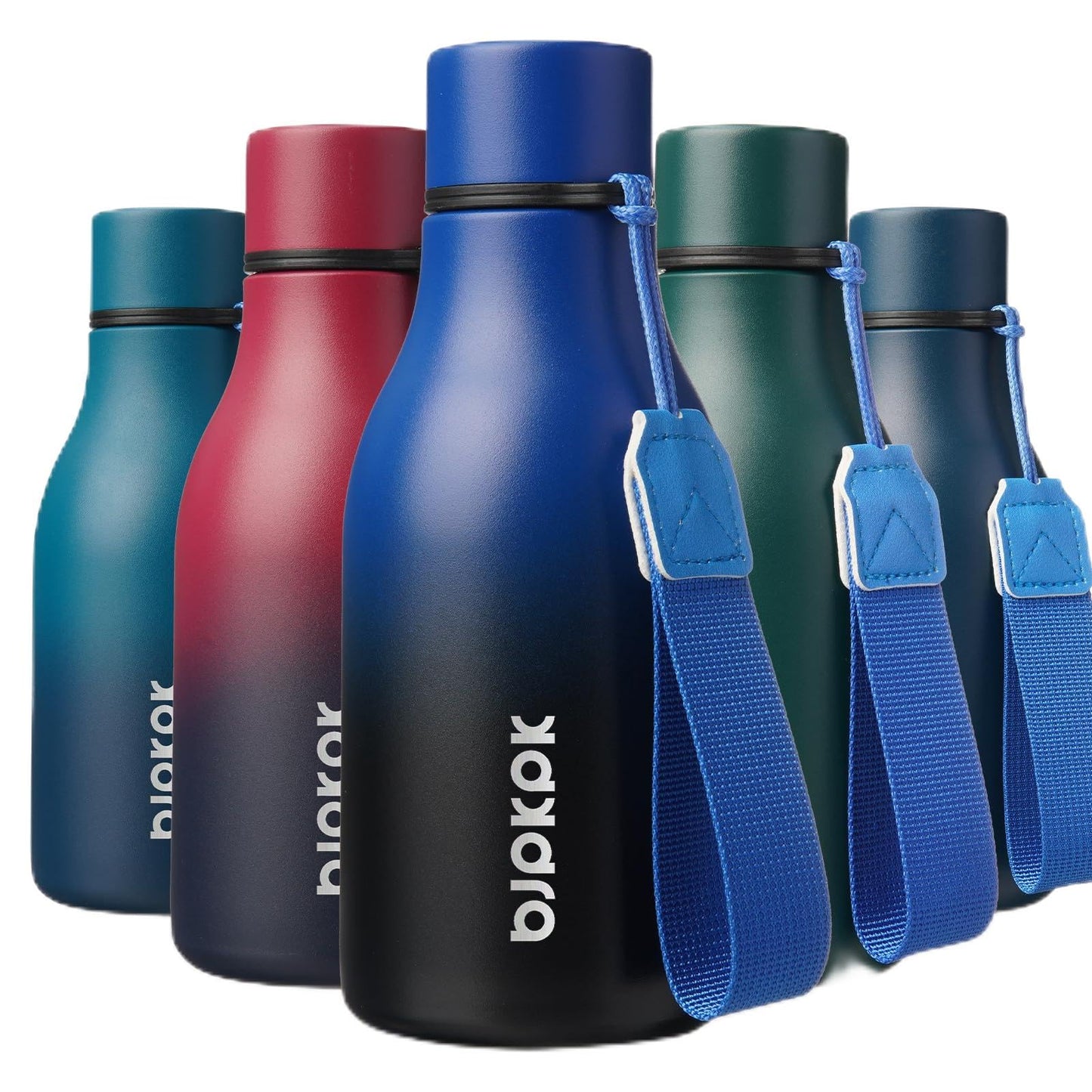 BJPKPK Insulated Water Bottles, 25 oz Stainless Steel Metal Water Bottle with Strap, BPA Free Leak Proof Thermos, Mugs, Flasks, Reusable Water Bottle for Sports & Travel, Lilac Elegance