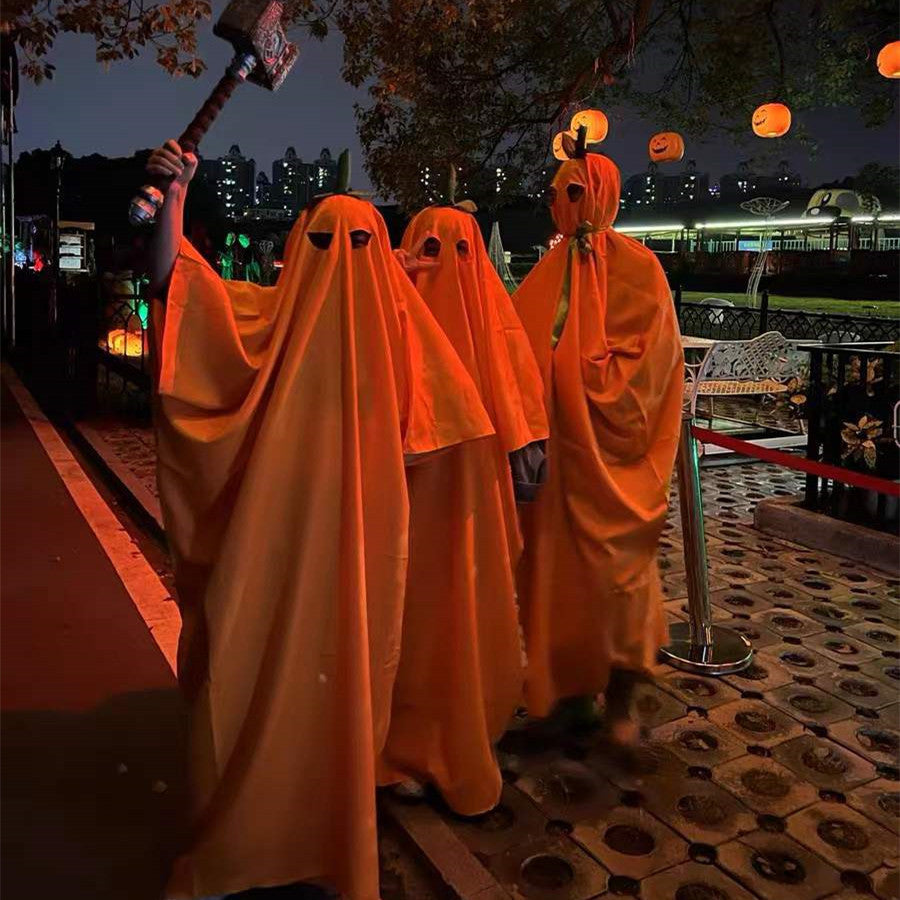 Children's Halloween Costume Pumpkin Cloak - SKY SUPPLYIFY 