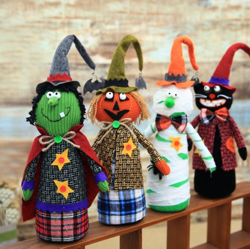 Halloween Creative Pumpkin Witch Doll – Unique Spooky Holiday Decoration - SKY SUPPLYIFY 