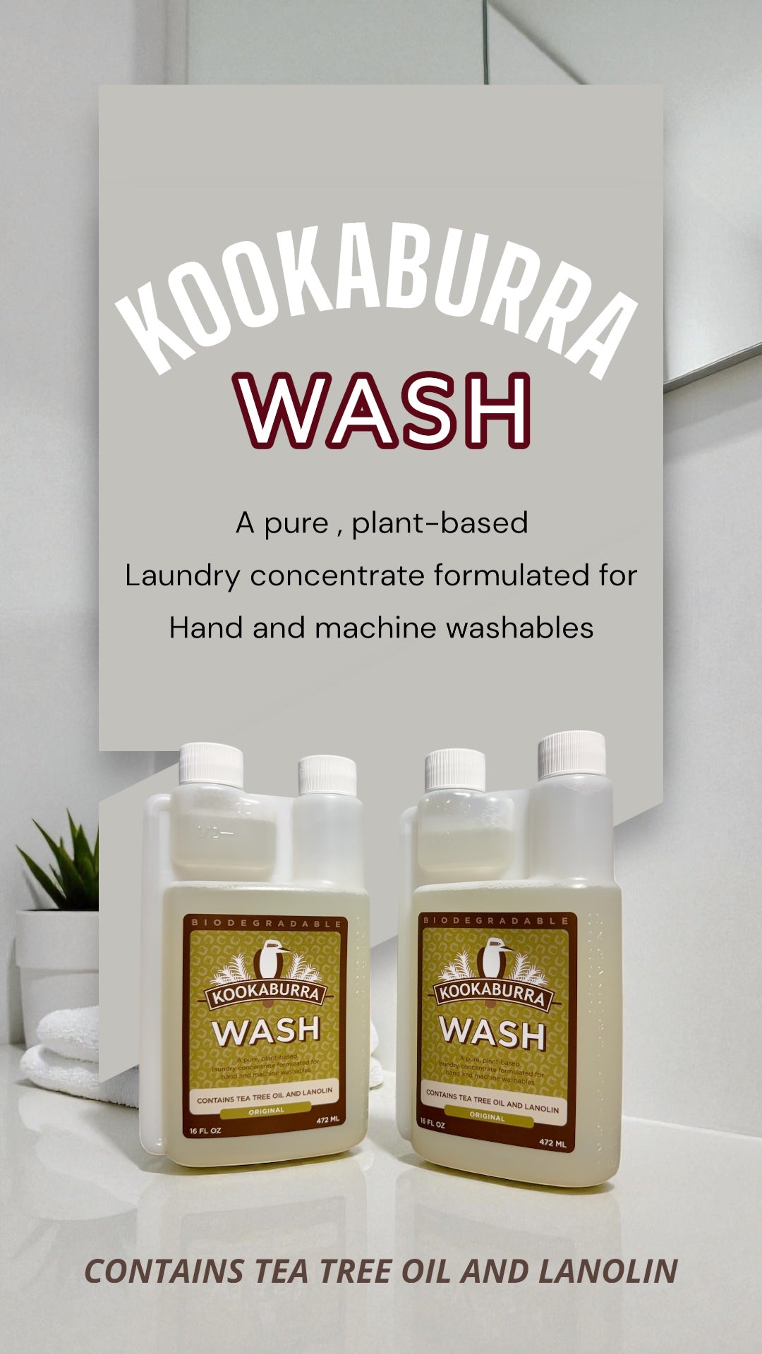 Kookaburra Wash – Gentle, Eco-Friendly Laundry Cleaner