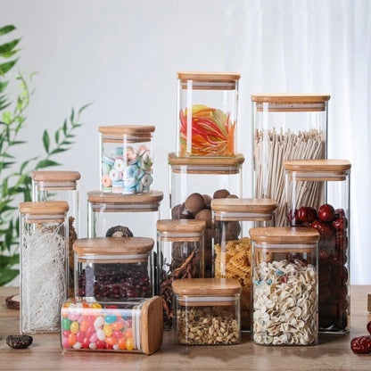 Transparent Square Bottle Jar