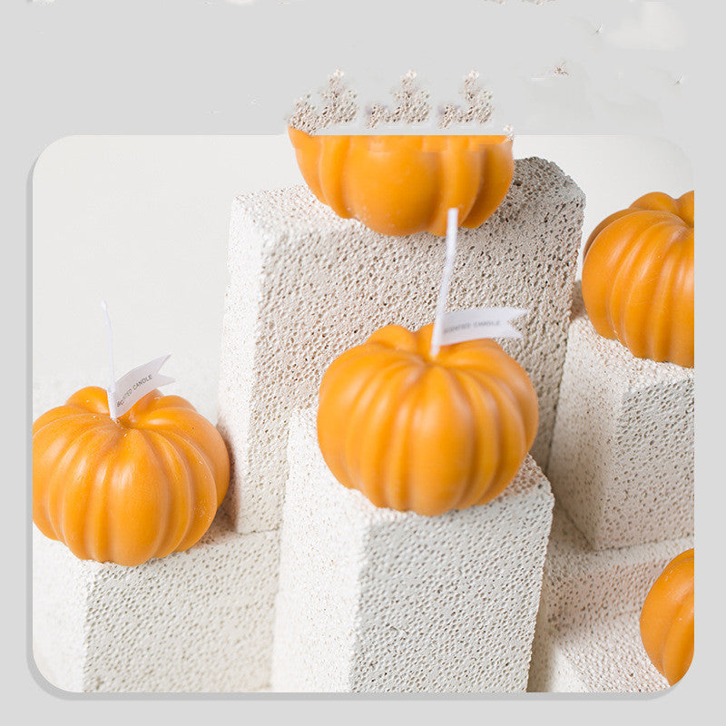 Halloween Fake Pumpkin Candle – Flameless LED Light, Fall Decor & Trick-or-Treat Gift - SKY SUPPLYIFY 