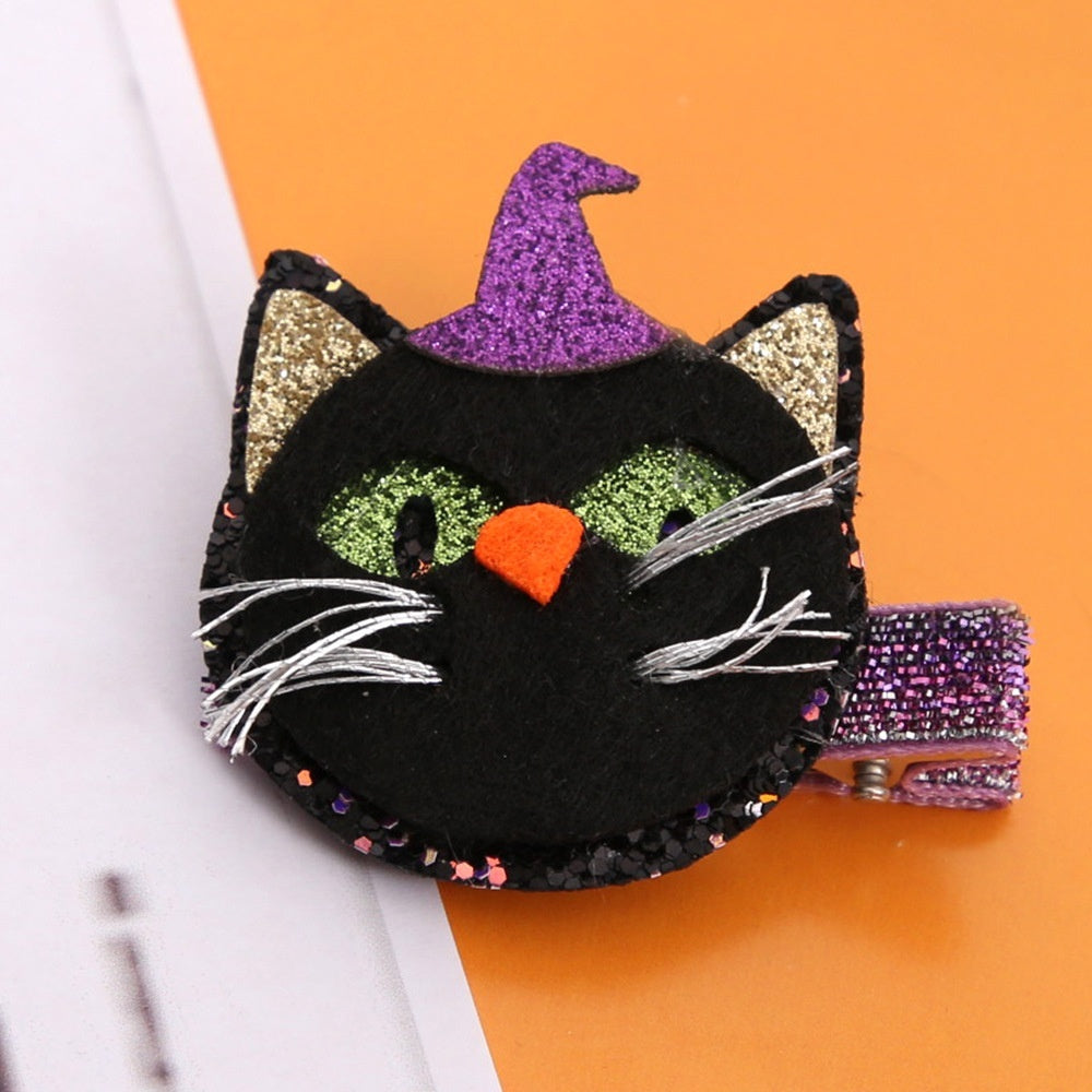 Pumpkin Bow Hair Clip – Halloween Headdress Barrette Accessory - SKY SUPPLYIFY 