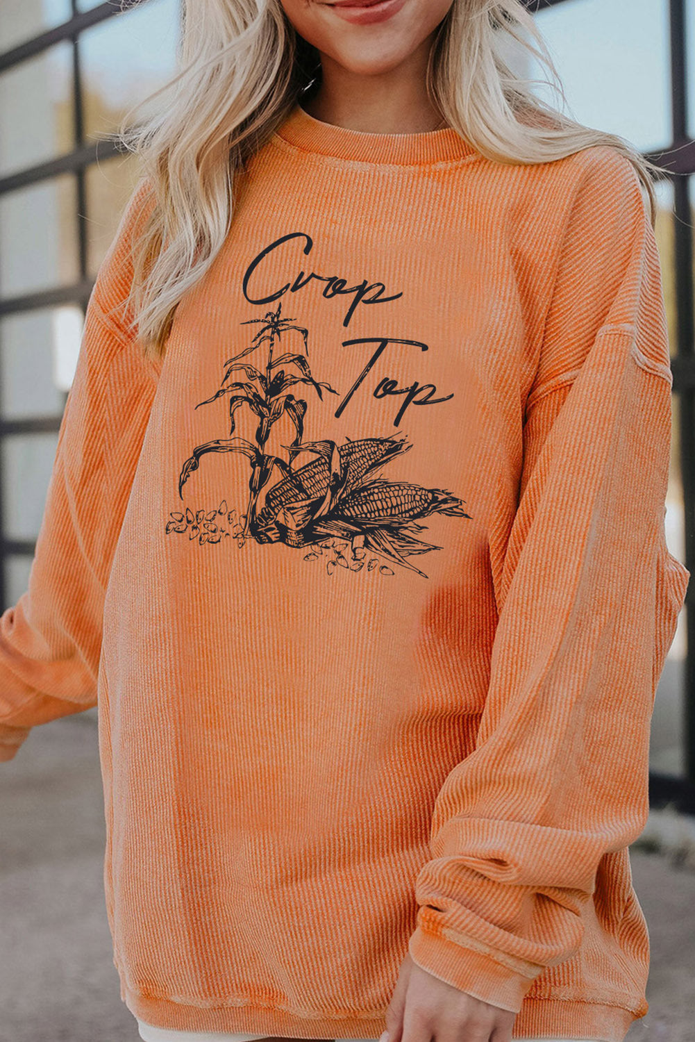Women’s Fashion Halloween Sweater – Pumpkin Head Design Cozy Fall Pullover - SKY SUPPLYIFY 