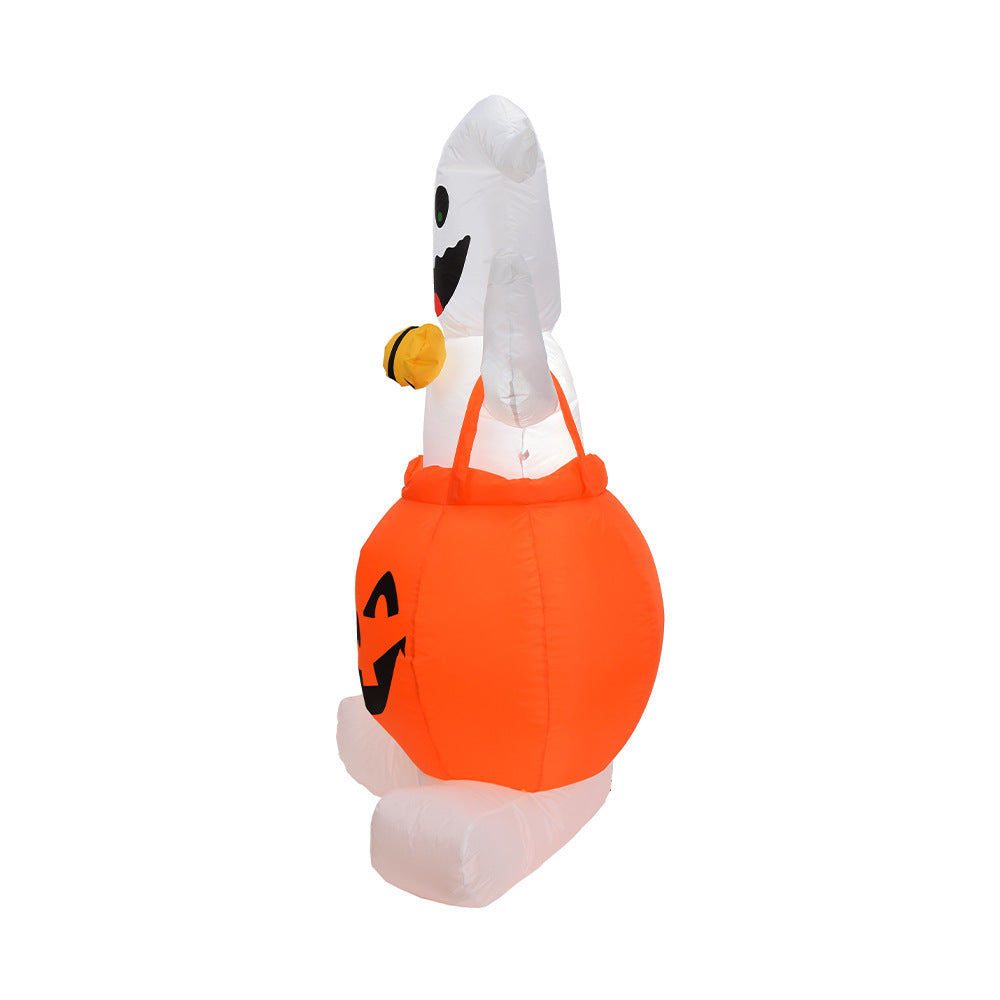 Wansheng Pumpkin Inflatable Model 12 M Strap Pumpkin Ghost Halloween Decoration - SKY SUPPLYIFY 