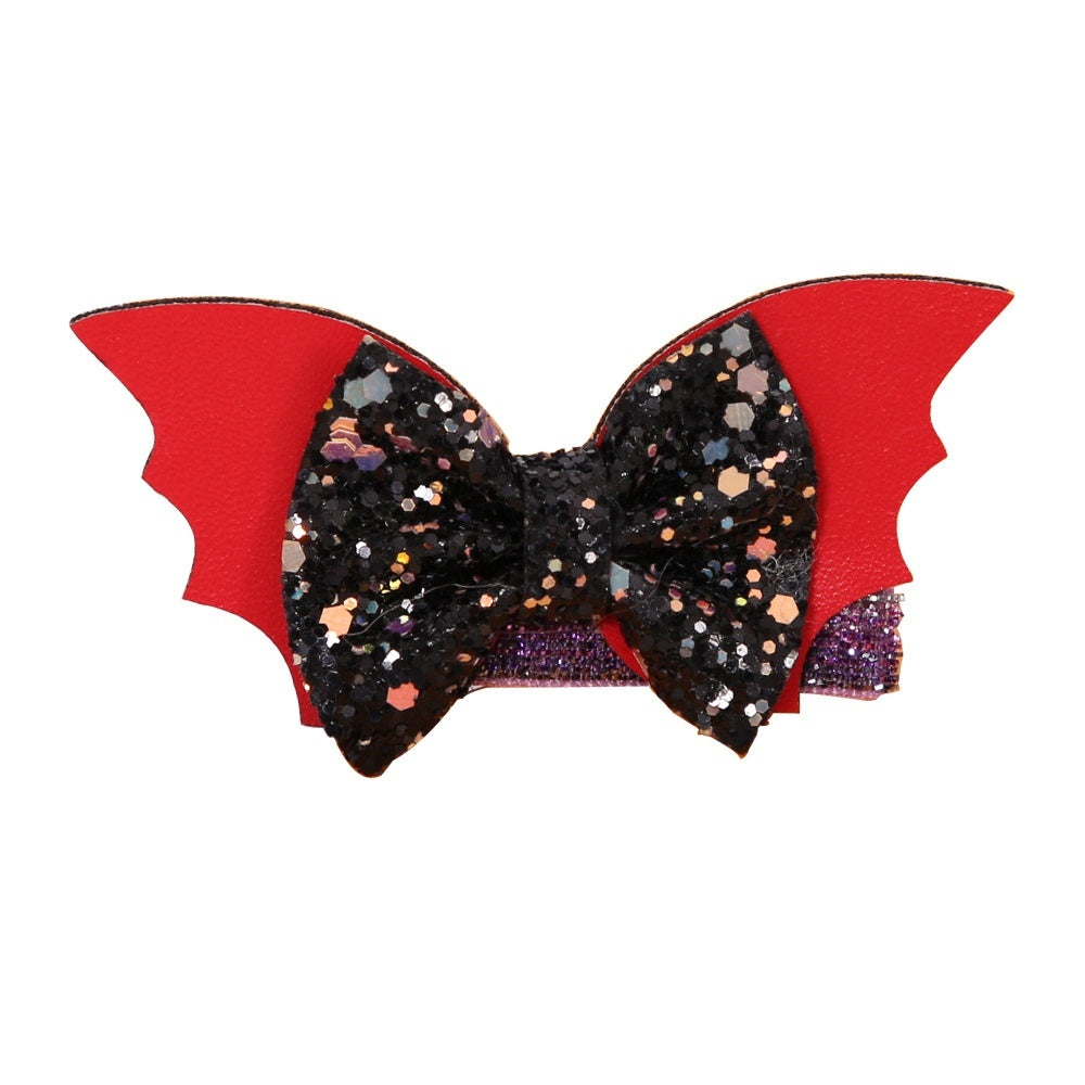 Pumpkin Bow Hair Clip – Halloween Headdress Barrette Accessory - SKY SUPPLYIFY 