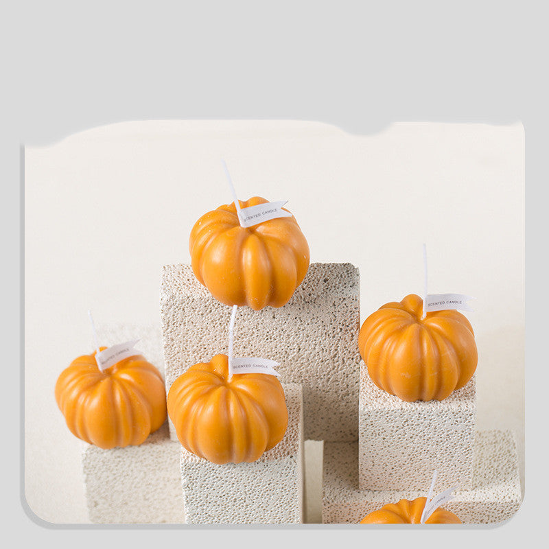 Halloween Fake Pumpkin Candle – Flameless LED Light, Fall Decor & Trick-or-Treat Gift - SKY SUPPLYIFY 